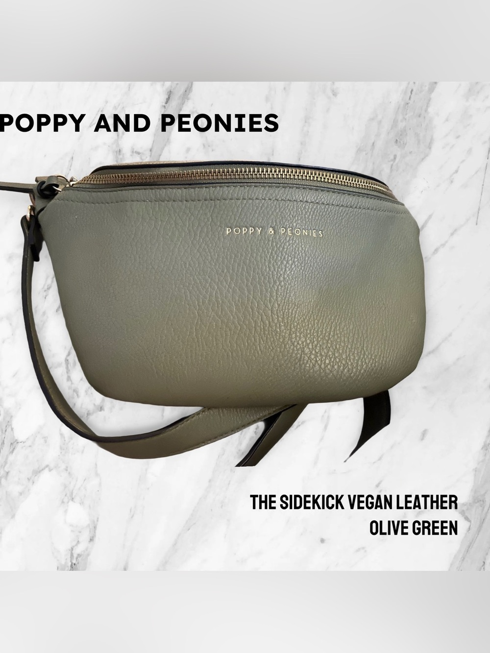 🇨🇦👍GUC POPPY & PEONIES | Fall color Olive green Sidekick bag ❗️read